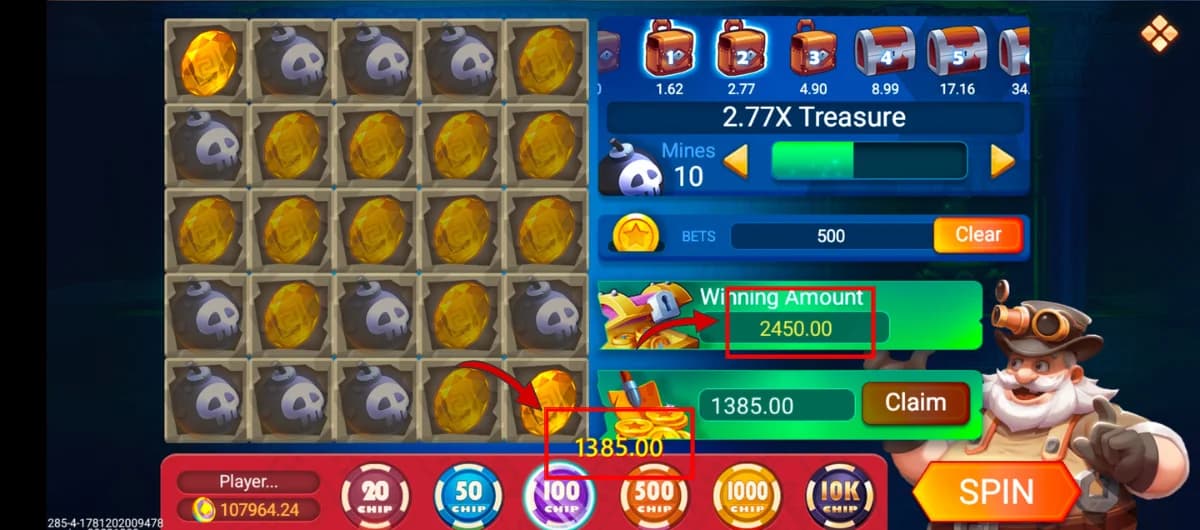 Card Rummy Mines game learn how to play